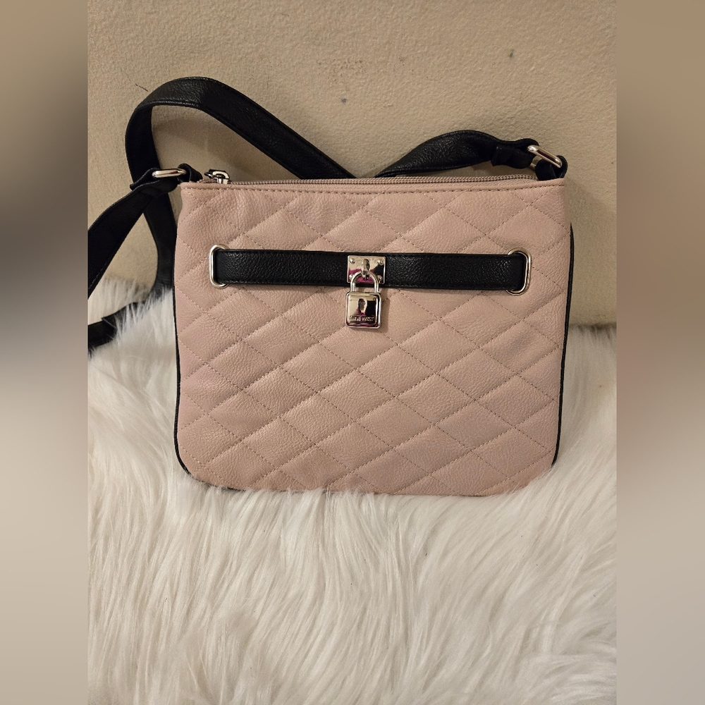 Beautiful Women's Nine West Pink Crossbody Handbag Purse "9x7"